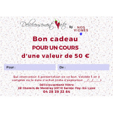 Bon cadeau 50 €